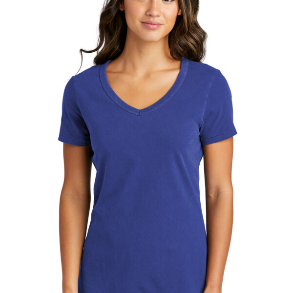 Women's Beach Wash ® Garment Dyed V Neck Tee Thumbnail