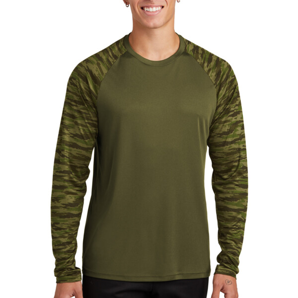 Drift Camo Colorblock Long Sleeve Tee Thumbnail