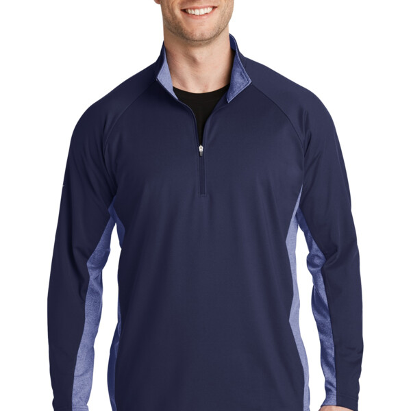 Sport Wick ® Stretch Contrast 1/4 Zip Pullover Thumbnail